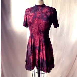 Tina + Jo Dyed cotton fit and flare dress